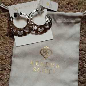 Kendra Scott Silver Shiva Hoop Earrings